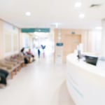 Reception zone at a hospital