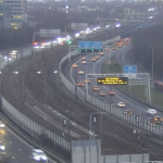 Traffic was light on the A4 in Amsterdam near the Sloten exit despite a chilly, foggy morning. 29 Dec. 2025