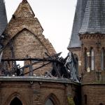The damage to Amsterdam’s Vondelkerk after the overnight fire on January 1, 2026.