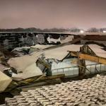 Roof of a 30,000 m2 building collapsed under snow on Gesworenhoekseweg in the Vossenberg industrial estate in Tilburg. 8 January 2026