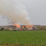 Landfill fire