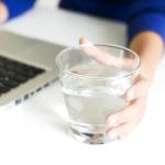 A glass of water