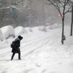 Walking in snow