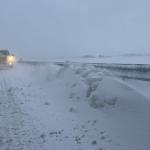 Snowdrifts forced the closure of the N46 in parts of Groningen. 9 Jan. 2026