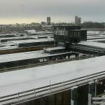 Snow blanketed the Groningen railway station, with more snow and wind expected from Storm Goretti. 9 Jan. 2026