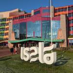 The visitors entrance to the Isala Hospital in Zwolle