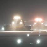 File photo of snowplows at work on the runways at Schiphol Airport. 2025