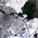 A snow-covered Amsterdam was observed by the Sentinel-2 satellites used in the European Space Agency’s Copernicus mission. 6 Jan. 2026