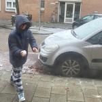 Just enough for a snowball: Winter weather touched Amsterdam on a Friday morning. 2 Jan. 2026