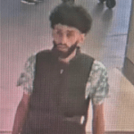 CCTV images released by police of the suspect wanted in connection with the arson attack on a Pride changing room at Amsterdam Central Station