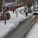 A snowy morning in Elburg, Gelderland. 10 Jan. 2026