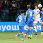 Alexandre Penetra (R) of AZ Alkmaar in action during the UEFA Conference League play-offs 1st leg match between FC Noah and AZ Alkmaar, in Yerevan, Armenia, 19 February 2026.