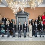 The Ministers and State Secretaries of the Jetten I Cabinet with King Willem-Alexander on the stairs inside Huis ten Bosch Palace in The Hague shortly after the swearing-in ceremony, 23 February 2026