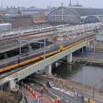 Winter morning at Amsterdam Central Station, 9 February 2026