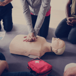 People learning CPR during First Aid Training