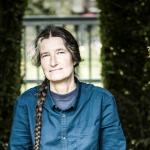 Dutch author known as Anjet Daanje, the pseudonym used by Anjet den Boer, seen in a photo circulated after she won the Constantijn Huygens-prijs in 2023. Undated.