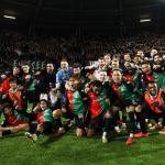 Players of NEC Nijmegen after the KNVB Cup semifinal match between NEC and PSV at De Goffert on March 3, 2026, in Nijmegen, the Netherlands.