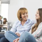 Mother with a teenage daughter