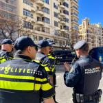 Dutch and Spanish police officers during the Valencia’s Fallas festival, 15 March 2026