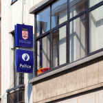 Belgian police: A police station in Liège, Belgium