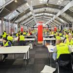 2026 municipal elections: Vote counting in the NDSM warehouse in Amsterdam, 19 March 2026