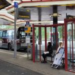 A RET bus at Kralingse Zoom bus station in Rotterdam, August 3, 2024