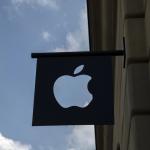 Close Up Apple Logo At Amsterdam The Netherlands 23-8-2022