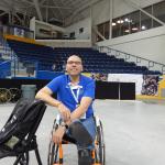 Former coach of the Dutch women's wheelchair basketball side, Gertjan van der Linden, 28 June 2014.