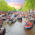 King's Day festivities in Amsterdam