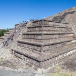 The Pyramid of the Moon in Teotihuacan, México