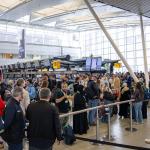 279 flights delayed at Schiphol as security queues, border checks disrupt operations. May 18, 2026.