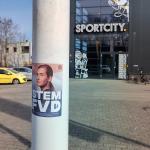 An FvD sticker for the 2026 municipal election in Zwijndrecht, 26 February 2026