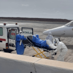Three suspected hantavirus patients from the MV Hondius cruise ship operated by Oceanwide Expeditions were transported on medical evacuation flights from Cape Verde to the Netherlands. 6 May 2026