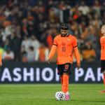 Memphis Depay reacts after the Netherlands conceded the 0-1 goal during the international friendly between the Netherlands and Algeria at De Kuip stadium in Rotterdam, the Netherlands, on June 3, 2026. The Dutch national team is preparing for the 2026 FIFA World Cup.