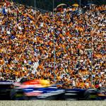 Max Verstappen driving in front of his supporters at the Red Bull ring, Austria, June 28, 2026.