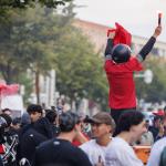 Morocco fans celebrate following a World Cup win over the Netherlands. June 29-30, 2026