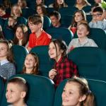 Kids at a theater. 