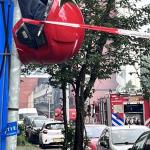 Emergency services at the scene of an explosion and fire on Osdorper Ban in Amsterdam Nieuw-West, 12 June 2026