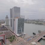 A cloudy day in Rotterdam, viewed from the Erasmus Bridge, 2 June 2026