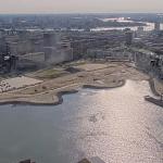 Clear skies above Rotterdam's Rijnhaven, 22 June 2026