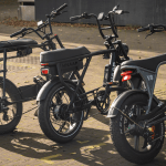 Fatbikes parked in the street in Amsterdam, 22 October 2024 