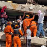 A Dutch search and rescue team assists assisted in the rescue and treatment of a boy five days after two earthquakes struck northern Venezuela. 29 June 2026 