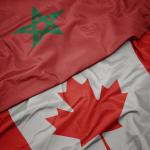 Canadian, Moroccan flags.