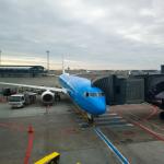 A KLM Boeing 737-800, with registration PH-BXU, on the ground at Copenhagen Airport in Kastrup, Denmark. The aircraft has the nickname, Albatross. 19 March 2026