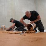 The Peanut Butter Floor by the late artist Wim T. Schippers in the making at Museum Boijmans Van Beuningen in Rotterdam, July 2026