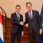 NATO Secretary General Mark Rutte and Prime Minister of the Netherlands, Rob Jetten