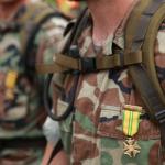 Dutch soldiers participating in the Nijmegen Vierdaagse