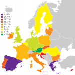 Unemployment in EU countries June 27th, 2014 (Source: Wikimedia)