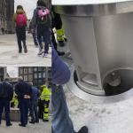 Urilift Combi installed at Dam Square