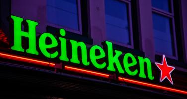 Heineken sign in Amsterdam